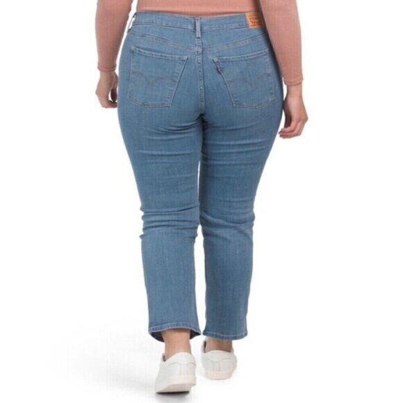 Levi Strauss & Co. Womens 724 High Rise Slim Straight Leg Jeans Plus Size 22W - Picture 2 of 15